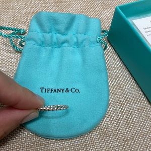 Tiffany and Co. Twisted Rope Ring .925 Sterling Silver size 7